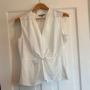 Elegant White Sleeveless Top